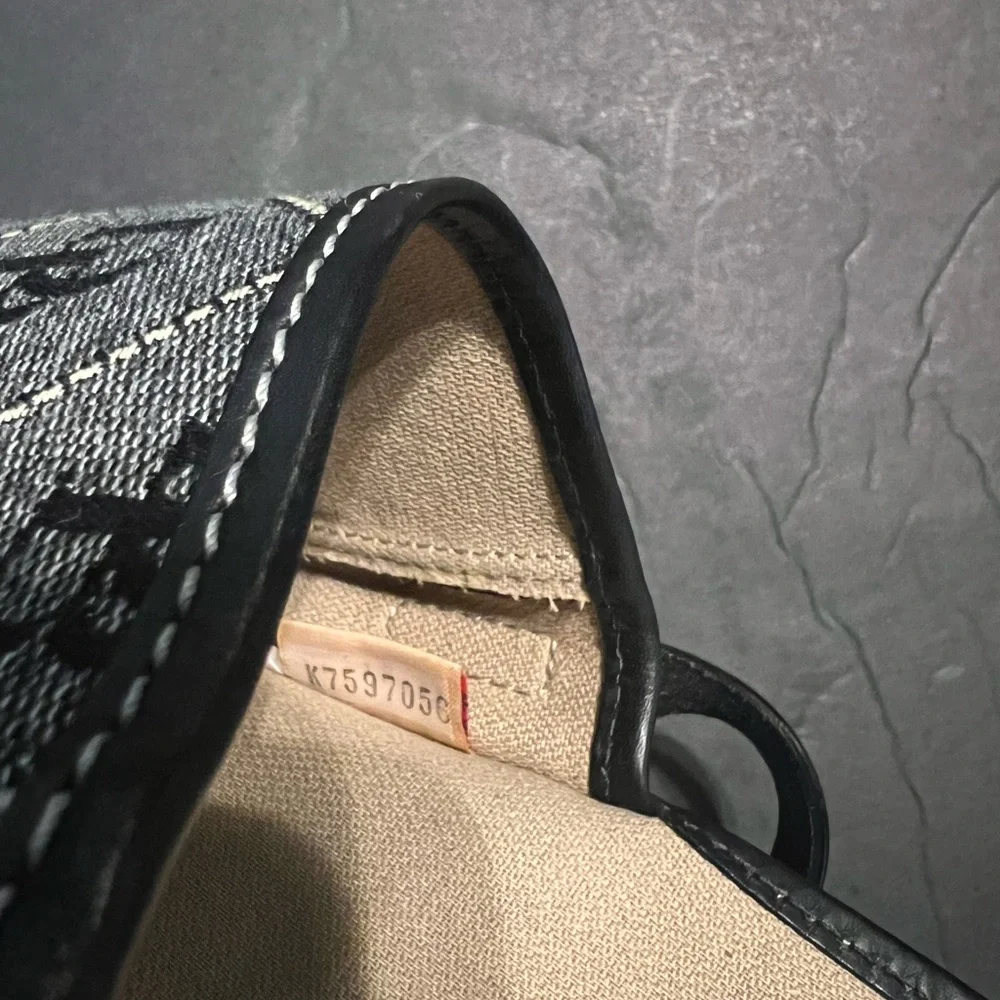 Dooney & Bourke Black and Gray Crossbody Bag with Gold Hardware - Picture 6 of 11